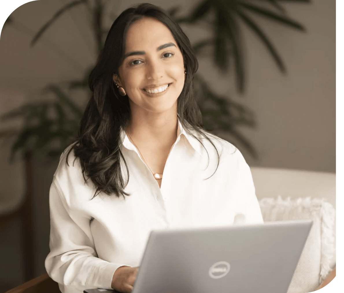 Student learning on a laptop